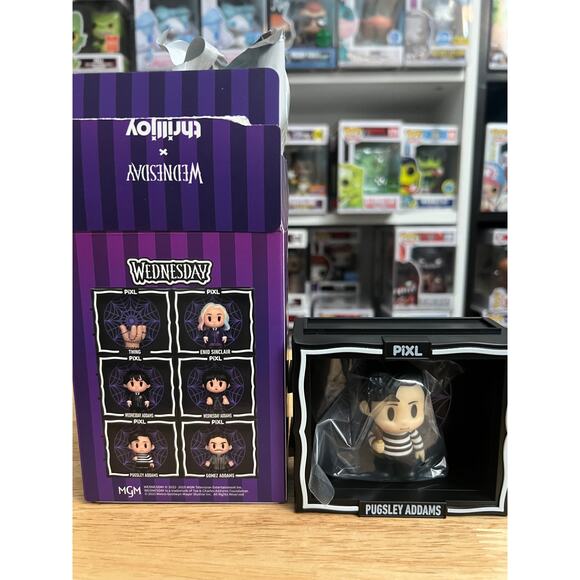 Pugsley Addams Thrilljoy PIXL Vinyl Figures Television Show TV Netflix Family - Picture 2 of 2
